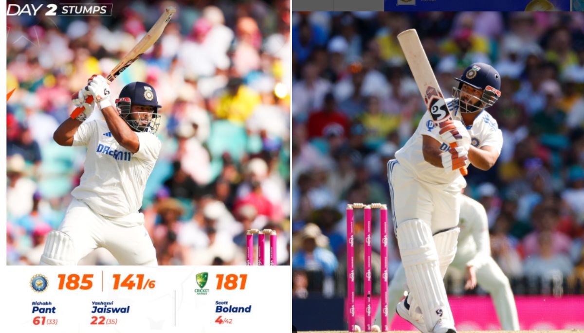 Rishabh Pant Smash 61 run
